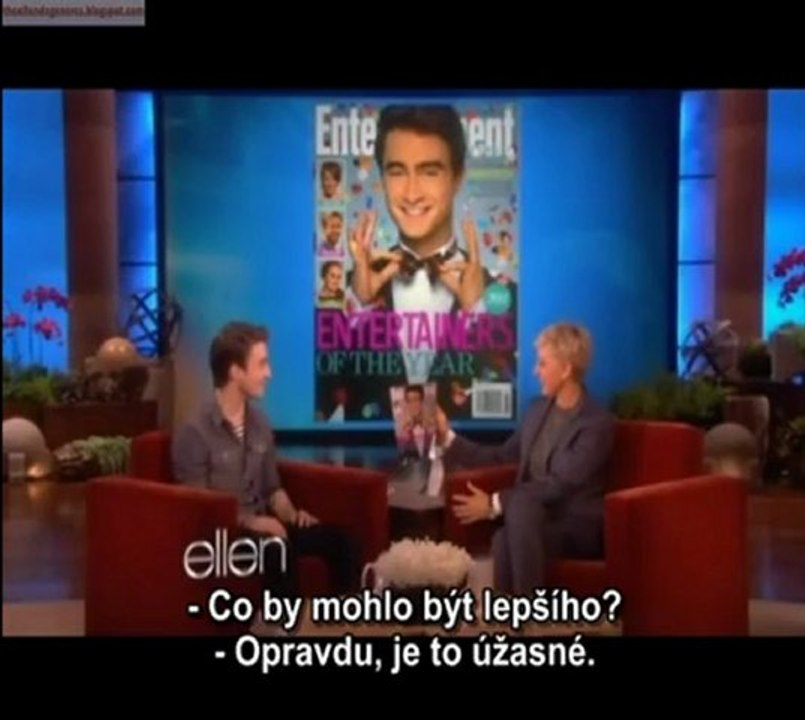 Michelle Obama - Dan Radcliffe on Ellen  p2 czech