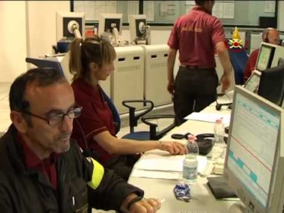 Ferrara - Terremoto - Sala Operativa VVF (20.05.12)