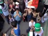 Syria فري برس ريف دمشق يبرود أطفال الحرية في المظاهرة 18 5 2012 Damascus