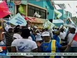 Marchan en cierre de campaña de Mejía en Rep. Dominicana