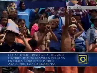 Capriles exigió a las FAN respeto "a los derechos de nuestros indígenas"