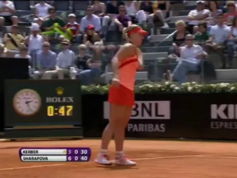 Sharapova batte Kerber - Roma, semifinale