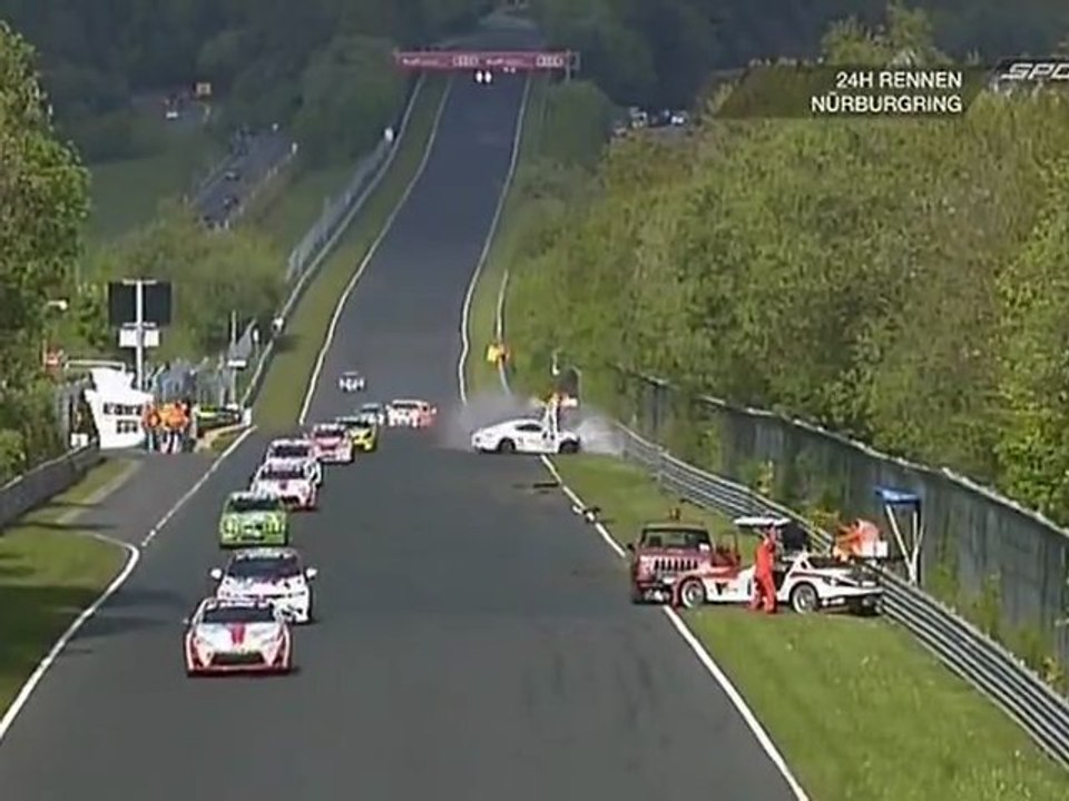 24h Nurburgring 2012 Big crash Cayman
