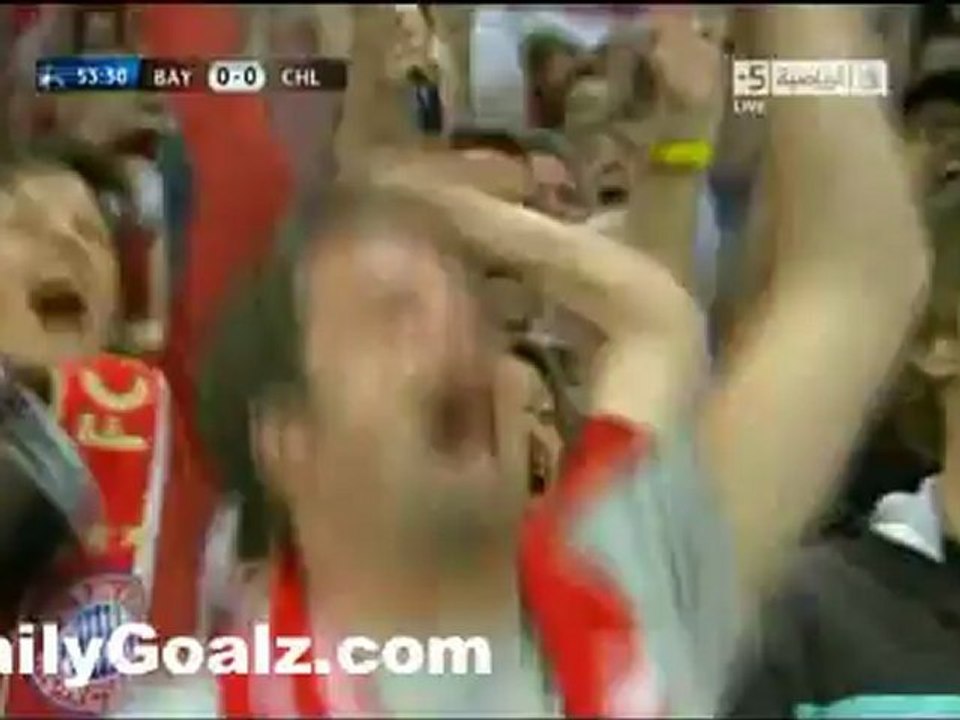 www.dailygoalz.com -  Ribery Offside Goal