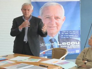 Vidéo-Conférence presse Robert LECOU-Mèze-10 mai 2012