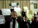 Syria فري برس ريف دمشق  معضمية الشام مشاركة لحرائر المعضمية18 05 2012 Damascus