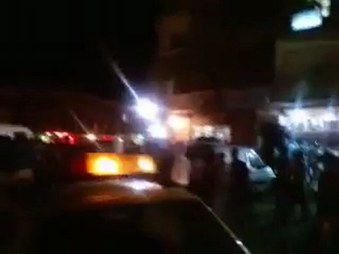 Syria فري برس حلب حي طريق الباب مظاهرة دوار الحلوانية 19 5 2012 Aleppo