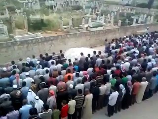Syria فري برس ريف حلب  ناحية ابين  جنازة الشهيد علي عبد الله بعاق  19 5 2012 Aleppo