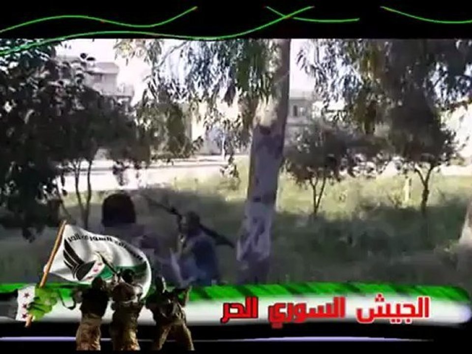 Syria فري برس  حمص تلبيسة رد الجيش الحر  في المدينة للجيش الأسدي عند محاولة إقتحام المدينة بعد زيارة المراقبين الدوليين للمدينة  19 5 2012 Homs