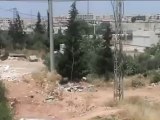 Syria فري برس حماه المحتلة  إطلاق النار الكثيف بعد خروج المراقبين من الحي  مشاع الأربعين 19 5 2012 Hama