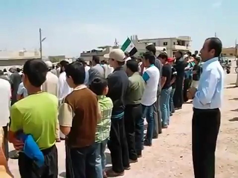 Syria فري برس  حماه المحتلة مظاهرة لاحرار التوبة وجبل شحشبو بريف حماة السبت 19 5 2012 Hama