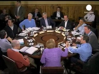 La convergence des dirigeants du G8 sur l'Europe