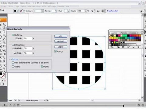 Webdesign-x.fr Webmaster Paris TUTO CRÉER DES MOTIFS ILLUSTRATOR CS3