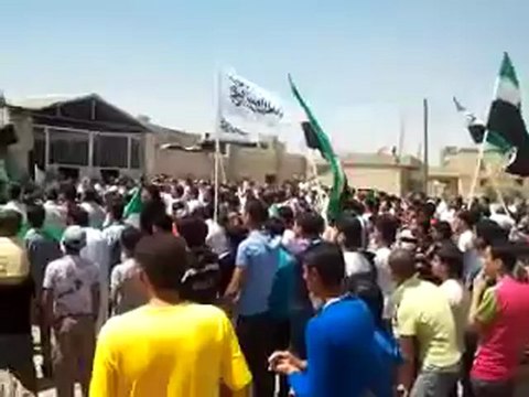Syria فري برس درعا ناحتة مظاهرة صباحية أحد التضامن مع الناشط المعتقل محمد الحريري 20 5 2012