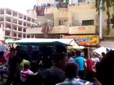 Syria فري برس ‫درعا  مظاهرة في مركز المدينة بدرعا المحطة 20 5 2012‬