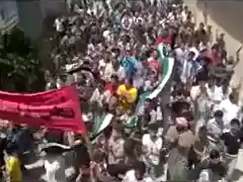 Syria فري برس إدلب بلدة التح مظاهرة تهتف لاسقاط النظام 20 5 2012 Idlib