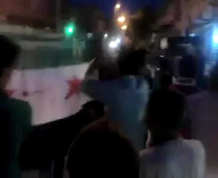 Syria فري برس  حلب منبج مظاهرة مسائية نصرة للمدن المحاصرة    19 5 2012  Aleppo