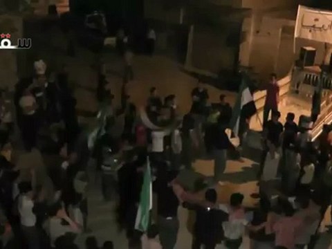 Syria فري برس ريف دمشق سقبا مظاهرة مسائية لأحرار سقبا 19 5 2012 جـ2 Damascus