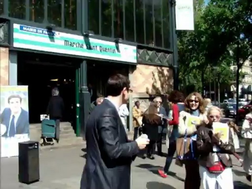 Benjamin Lancar meeting de rue au marche St Quentin