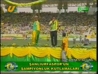 ibrahim tatlıses-şanlıurfaspor şampiyonluk kutlaması mesajı 20.05.2012