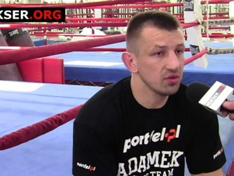 Tomasz Adamek przed walką z Eddie'em Chambersem