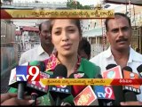 Actress Lakshmi Rai visits Tirumala