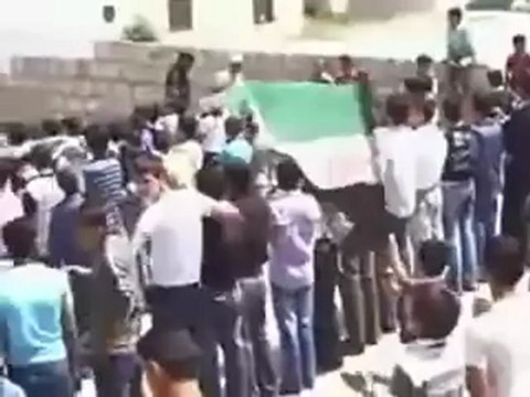Syria فري برس إدلب حربنوش مظاهرة صباحية الاحد 20 5 2012 Idlib
