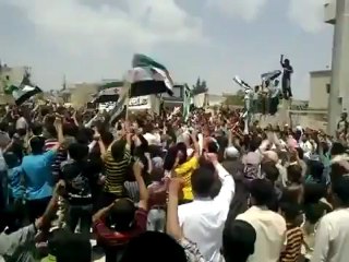 Syria فري برس إدلب حاس  صباحية تطالب برحيل النظام 20 5 2012 Idlib