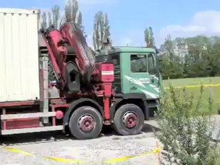 Montage de la base de loisirs 2012, 1er jour
