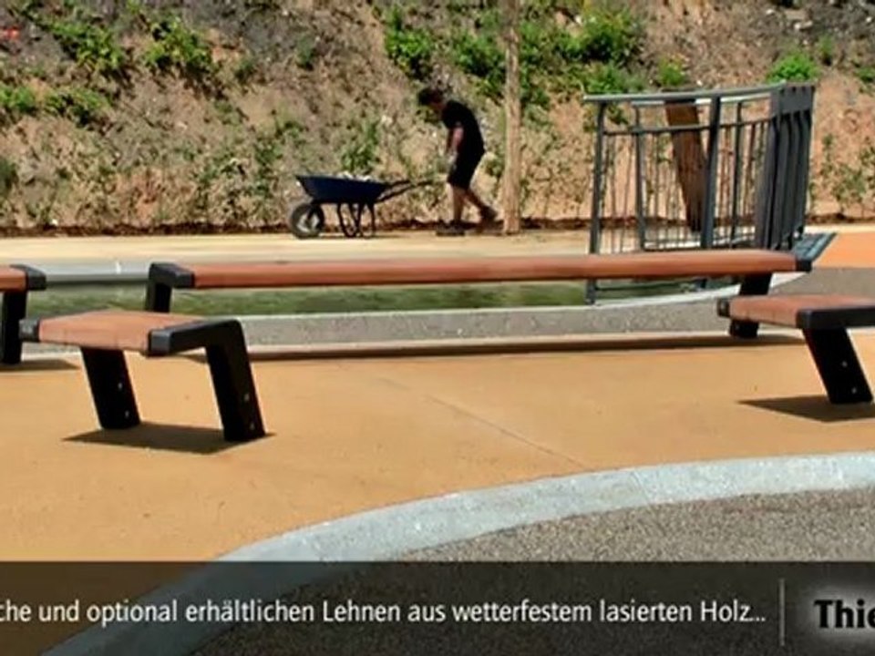 Sitzbank jump lädt zum verweilen ein