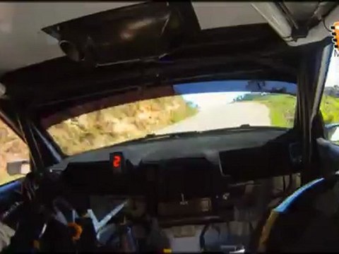 Cámara interior A.Hevia-A.Iglesias (Skoda Fabia S2000) Rally Principe de Asturias 2011