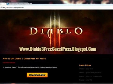 Diablo 3 Guest Pass Code Leaked
