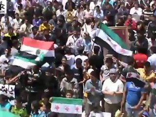 Syria فري برس مظاهرة صباحية في مدينة طفس بدرعا 21 5 2012 Daraa