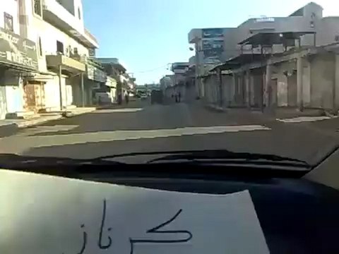 Syria فري برس حماه المحتلة كرناز إضراب عام حدادا على شهداء صوران 21 5 2012 Hama