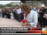Stk'lar Atatürk Anıtına Çelenk Koydu