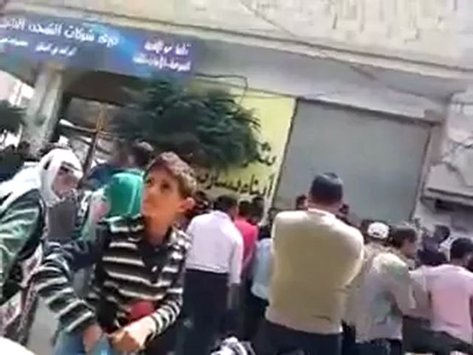 Syria فري برس حلب  كوباني  أزمة الغاز في المدينة 20 5 2012 Aleppo