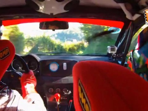 Cámara interior R.Triviño-J L García (Mitsubishi EVO X) Rally Príncipe de Asturias 2011