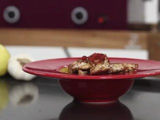 Recette à la plancha - Poulet aux poivrons et 4 épices par Grégory Cuilleron
