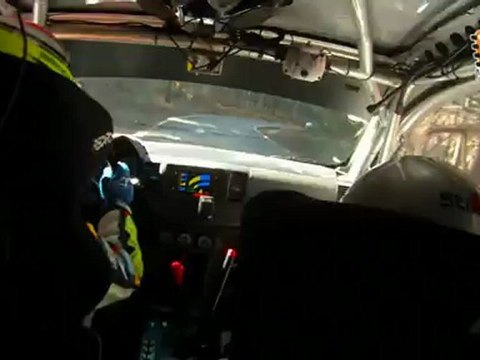 Cámara interior J.A.Suárez-C.Carrera (Mitsubishi EVO X) Rallye Comunidad de Madrid 2011