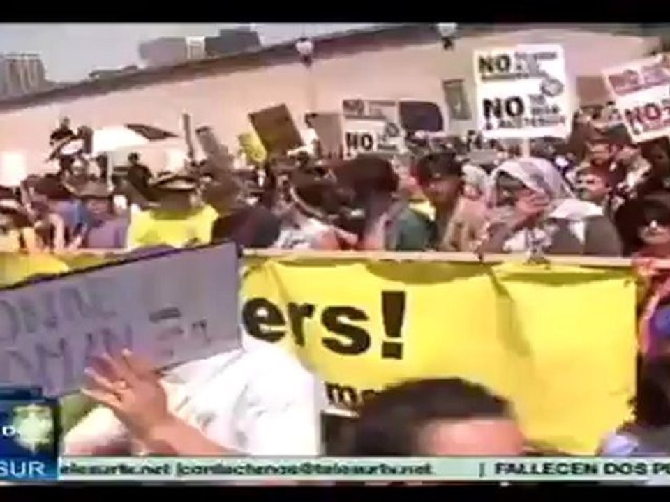 Veteranos de guerra protestan contra la OTAN en Chicago