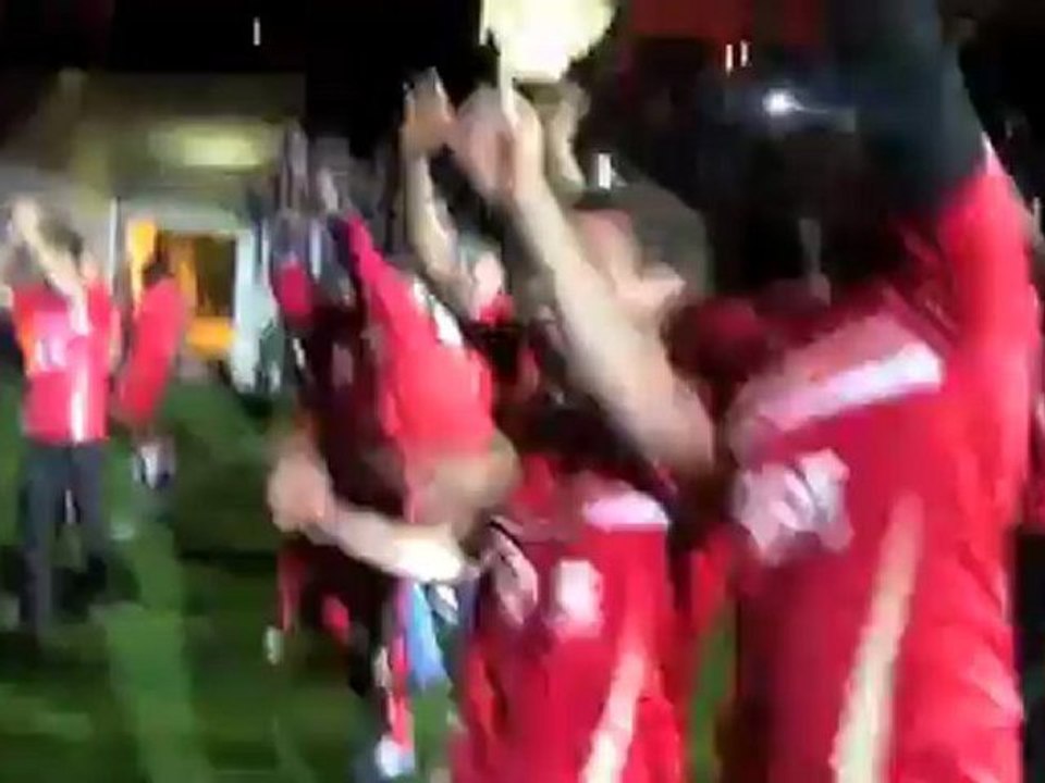 VAFC-Caen : le tour d'honneur des Valenciennois