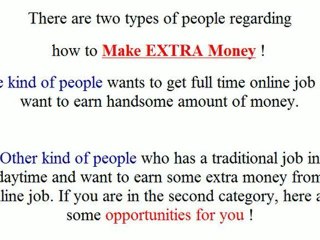 how to make some extra money