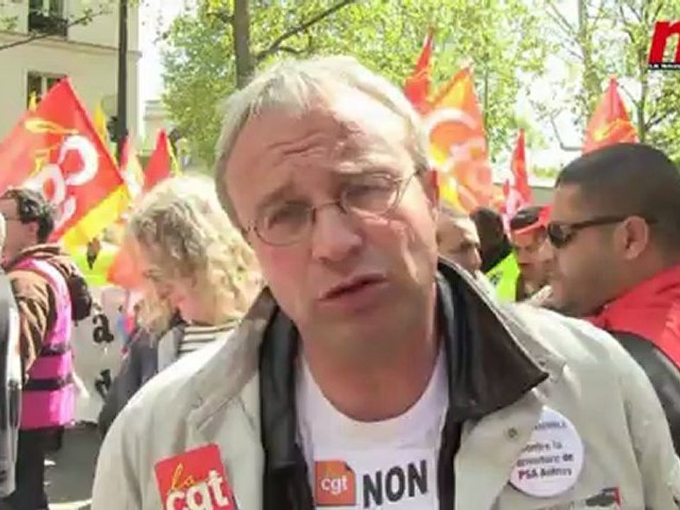 1er mai avec les PSA d'Aulnay-sous-bois