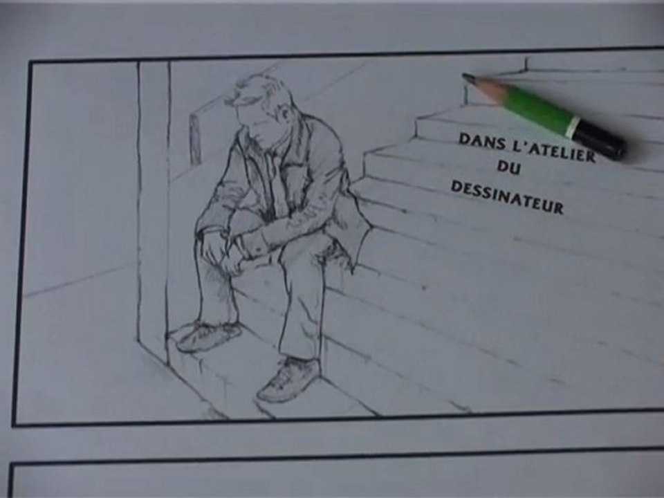 Dans l’atelier du dessinateur - making of court métrage Contretemps