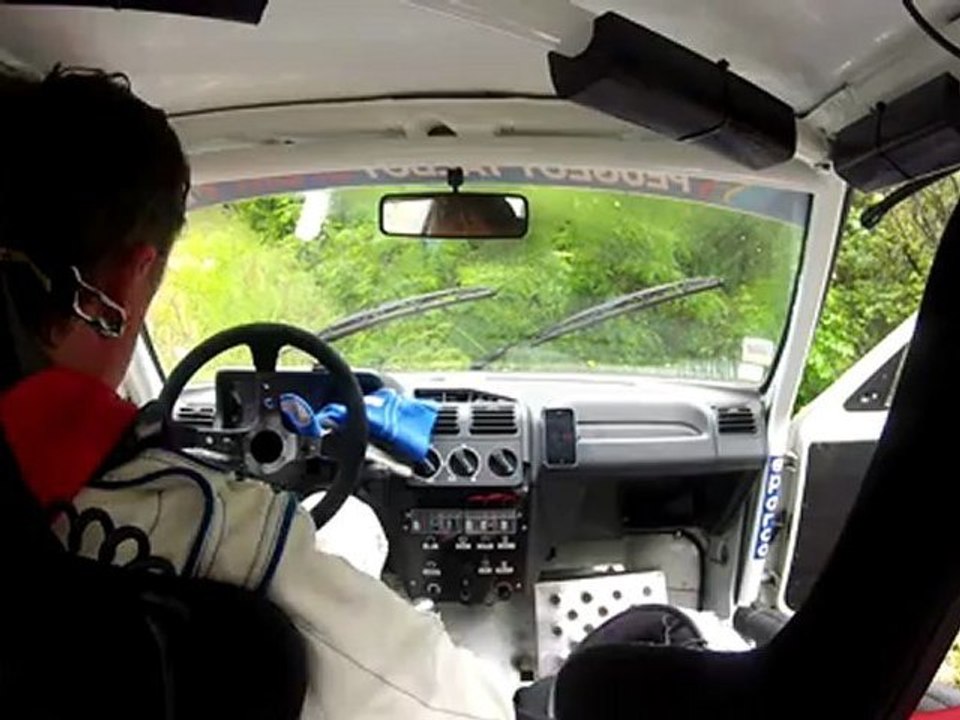 Crash Aujac 205 Furious Rallye du Gard