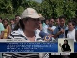 Vecinos del estado Anzoátegui protestan por la inseguridad
