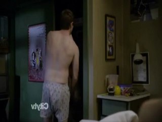 Girls in stocking mask are scared by spider