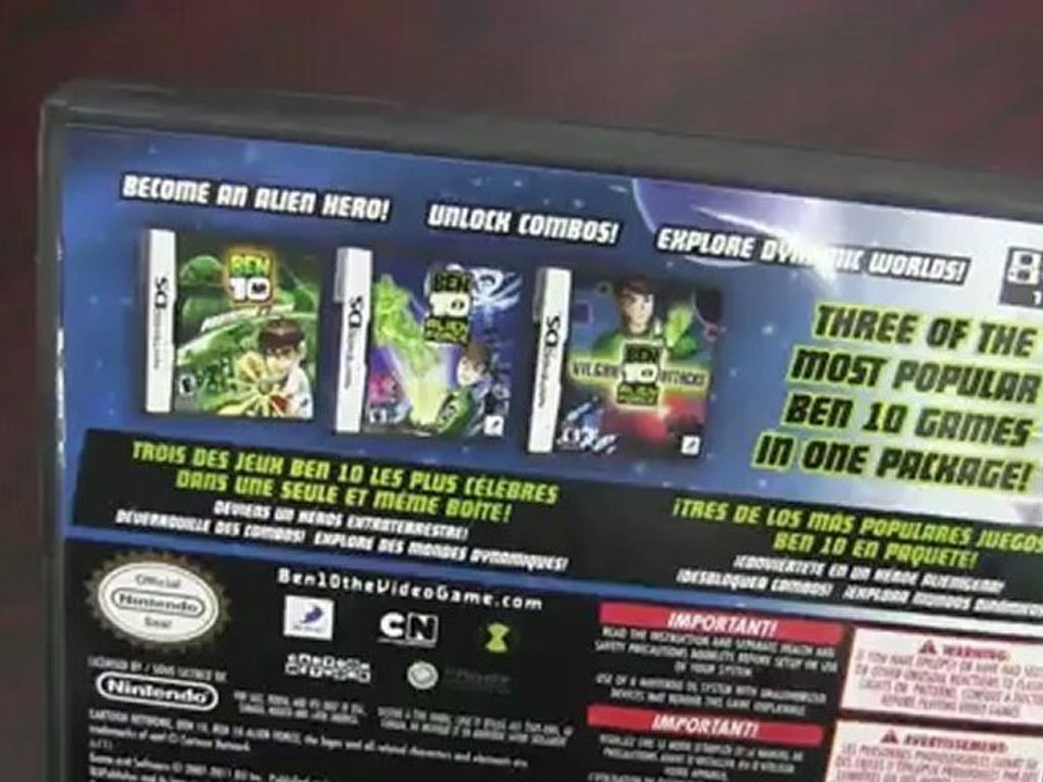 CGRundertow BEN 10 TRIPLE PACK for Nintendo DS Video Game Packaging Review