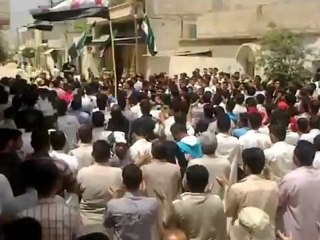 Syria فري برس حماه المحتلة بلدة خطاب صباحية نصرة لصوران  21 5 2012 Hama