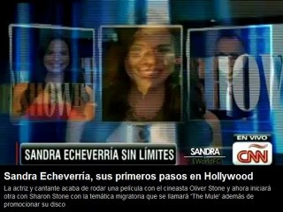 Sandra Echeverria en CNN Espanol